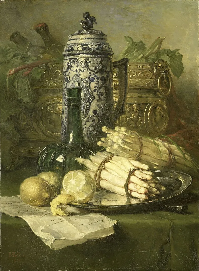 Stilleven Met Kan Van Steengoed Wall Art by Maria Vos - High-Resolution Digital Print