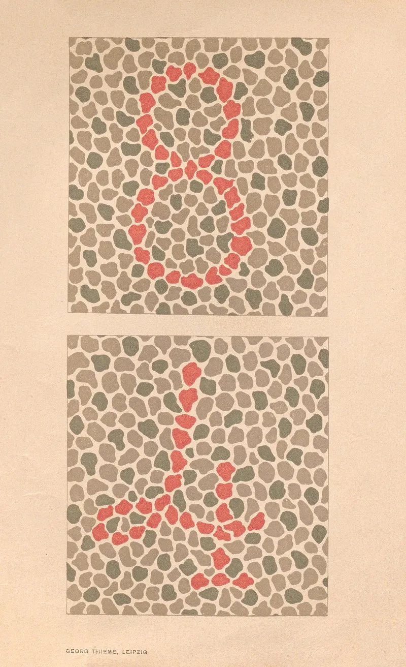 Stillings Pseudo Isochromatic Plates For Testing Color Perception Pl 05 Wall Art by Jakob Stilling - High-Resolution Digital Print