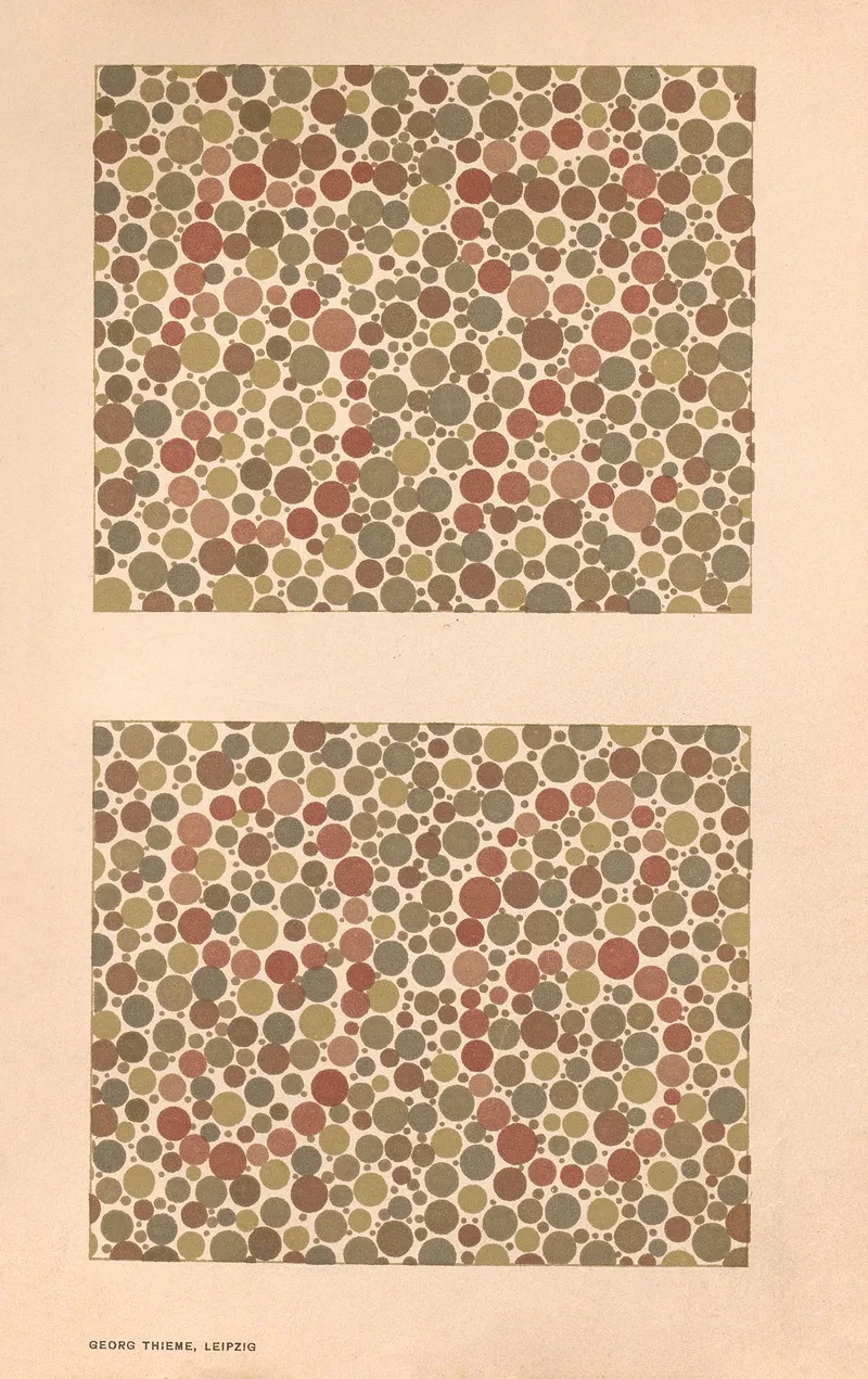 Stillings Pseudo Isochromatic Plates For Testing Color Perception Pl 15 Wall Art by Jakob Stilling - High-Resolution Digital Print