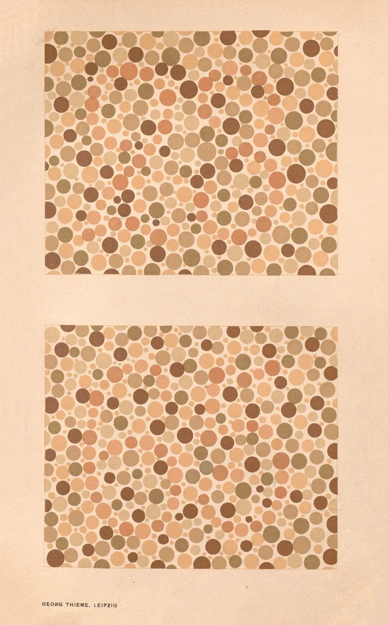 Stillings Pseudo Isochromatic Plates For Testing Color Perception Pl 18 Wall Art by Jakob Stilling - High-Resolution Digital Print