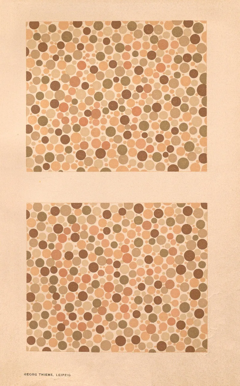 Stillings Pseudo Isochromatic Plates For Testing Color Perception Pl 19 Wall Art by Jakob Stilling - High-Resolution Digital Print