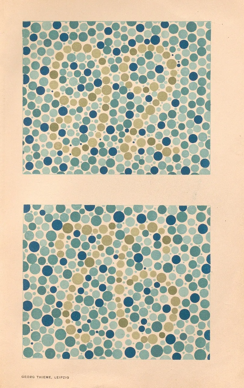 Stillings Pseudo Isochromatic Plates For Testing Color Perception Pl 23 Wall Art by Jakob Stilling - High-Resolution Digital Print