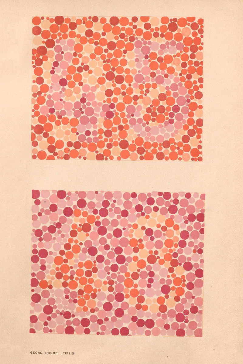 Stillings Pseudo Isochromatic Plates For Testing Color Perception Pl 25 Wall Art by Jakob Stilling - High-Resolution Digital Print