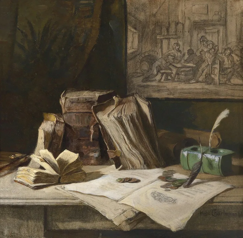Stillleben Mit Folianten 2