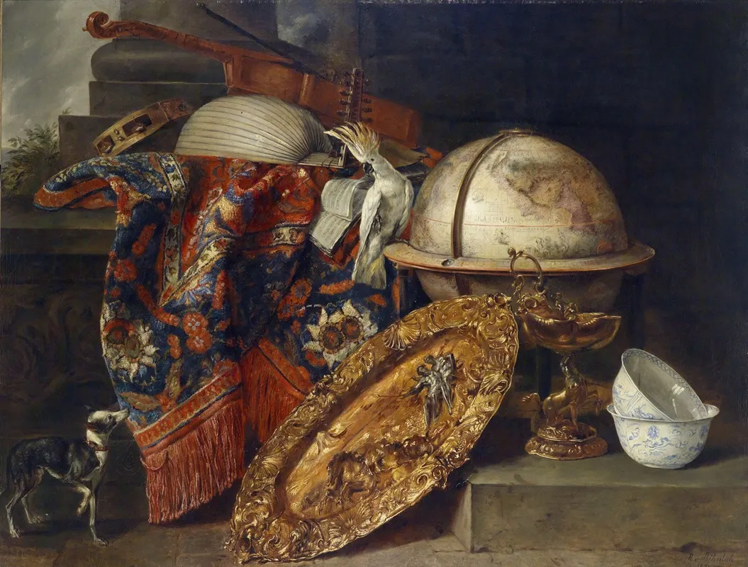 Stillleben Mit Globus Wall Art by R. V. Böhnlich - High-Resolution Digital Print