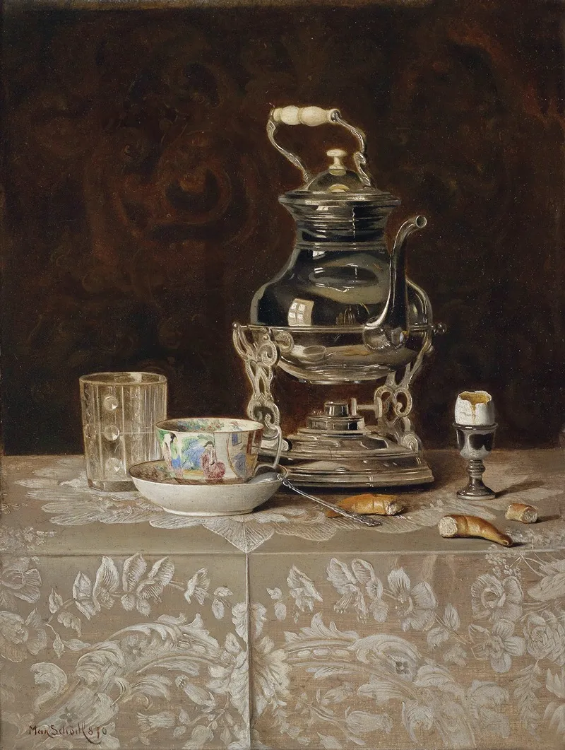 Stillleben Mit Samovar Wall Art by Max Schödl - High-Resolution Digital Print