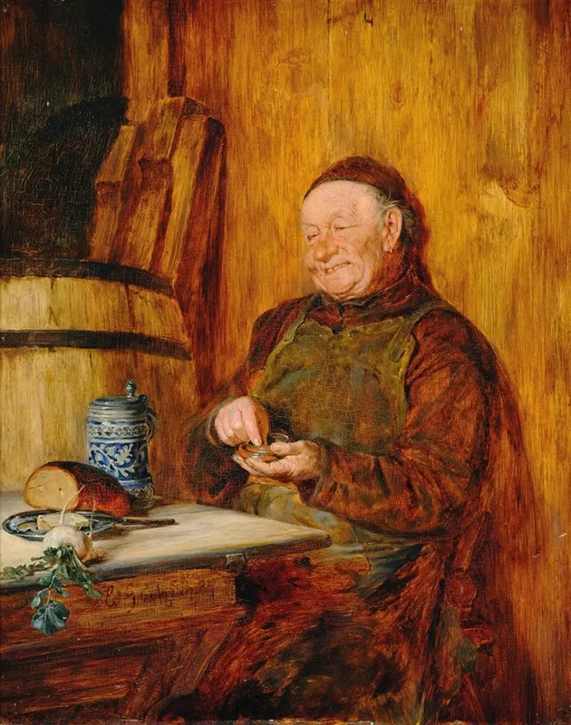 Stillvergnugt A Monk With A Tobacco Box