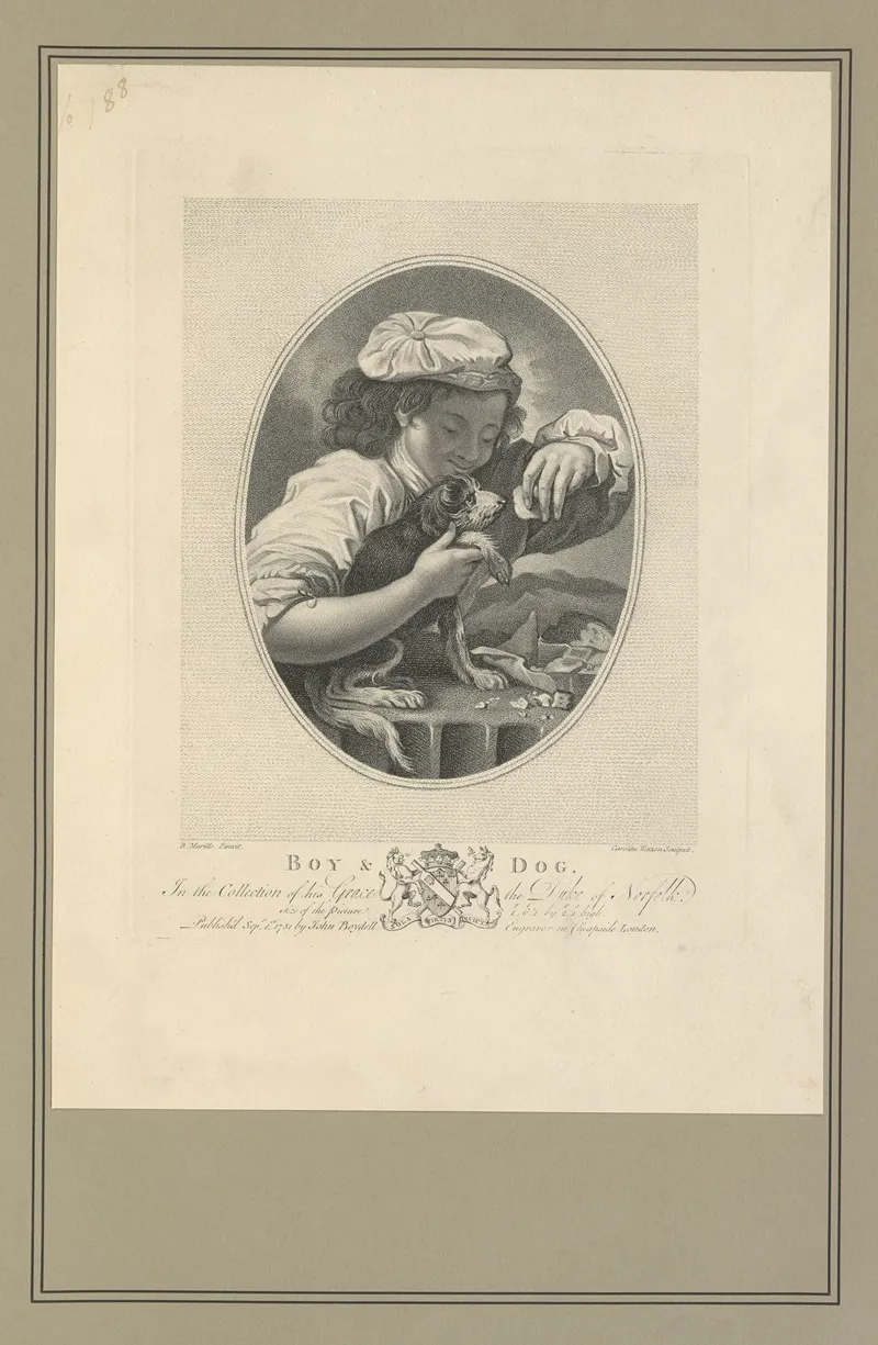 Stipple Engraving Wall Art by Louis Arthur Holman - High-Resolution Digital Print