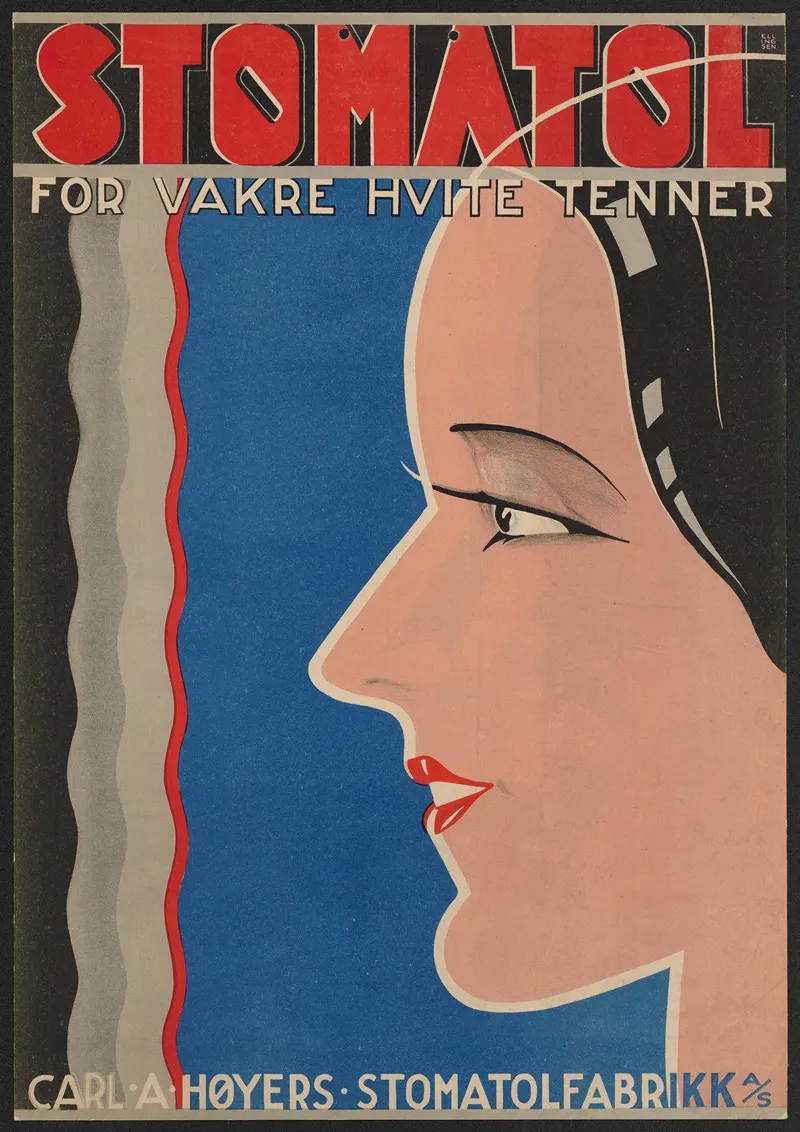 Stomatol For Vakre Hvite Tenner Wall Art by Alf Ellingsen - High-Resolution Digital Print