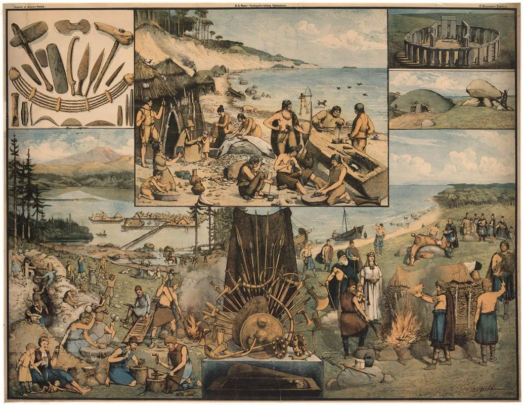 Stone Age And Bronze Age Wall Art by Carl H.F. Schmidt - High-Resolution Digital Print