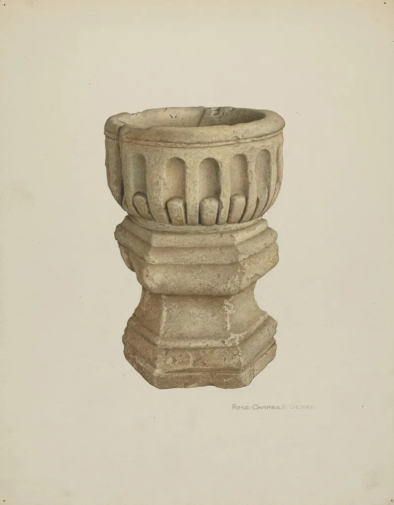 Stone Baptismal Font 2