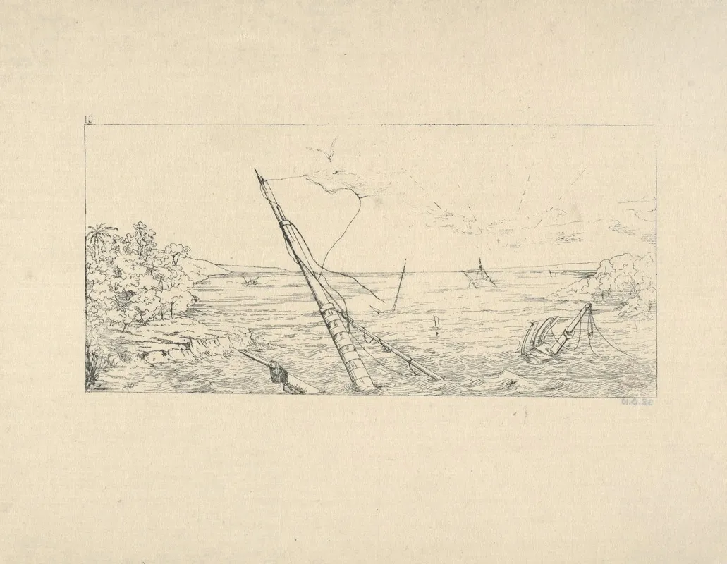 Stone Blockade Off Charleston South Carolin Wall Art by Adalbert John Volck - High-Resolution Digital Print