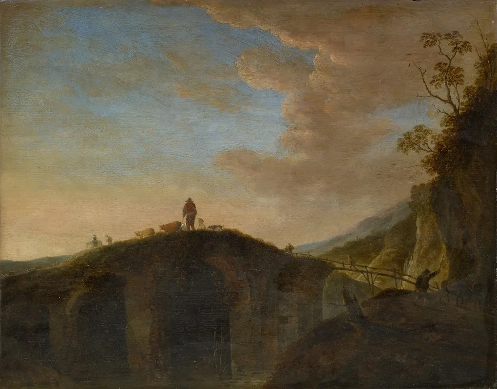 Stone Bridge Wall Art by Peeter van Bredael - High-Resolution Digital Print