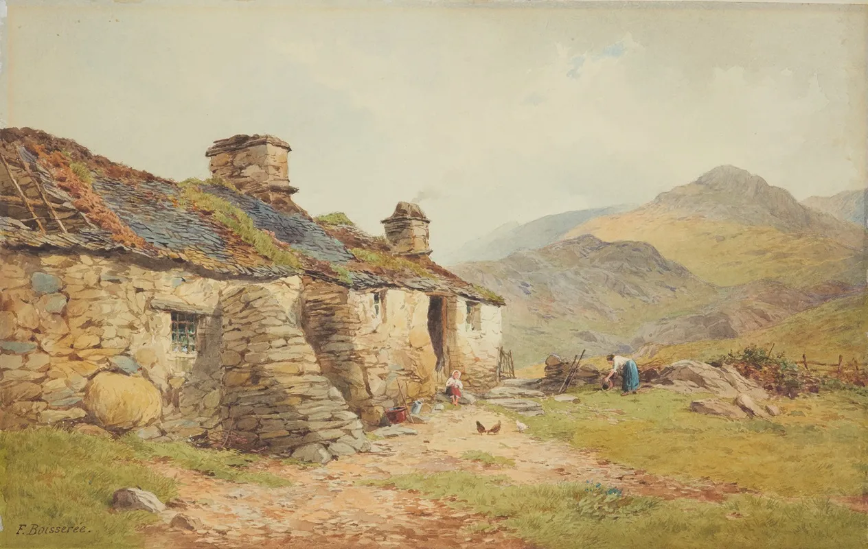 Stone Cottage Wall Art by Frederick Boisserré - High-Resolution Digital Print
