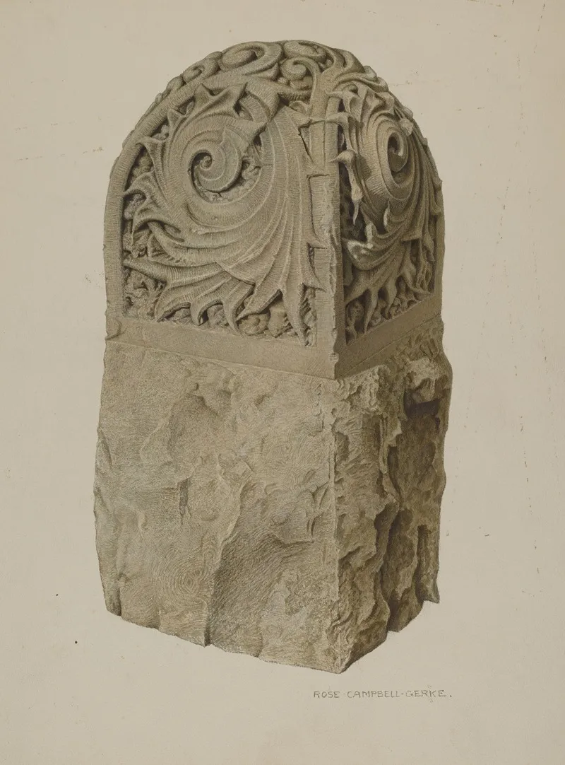 Stone Gate Post