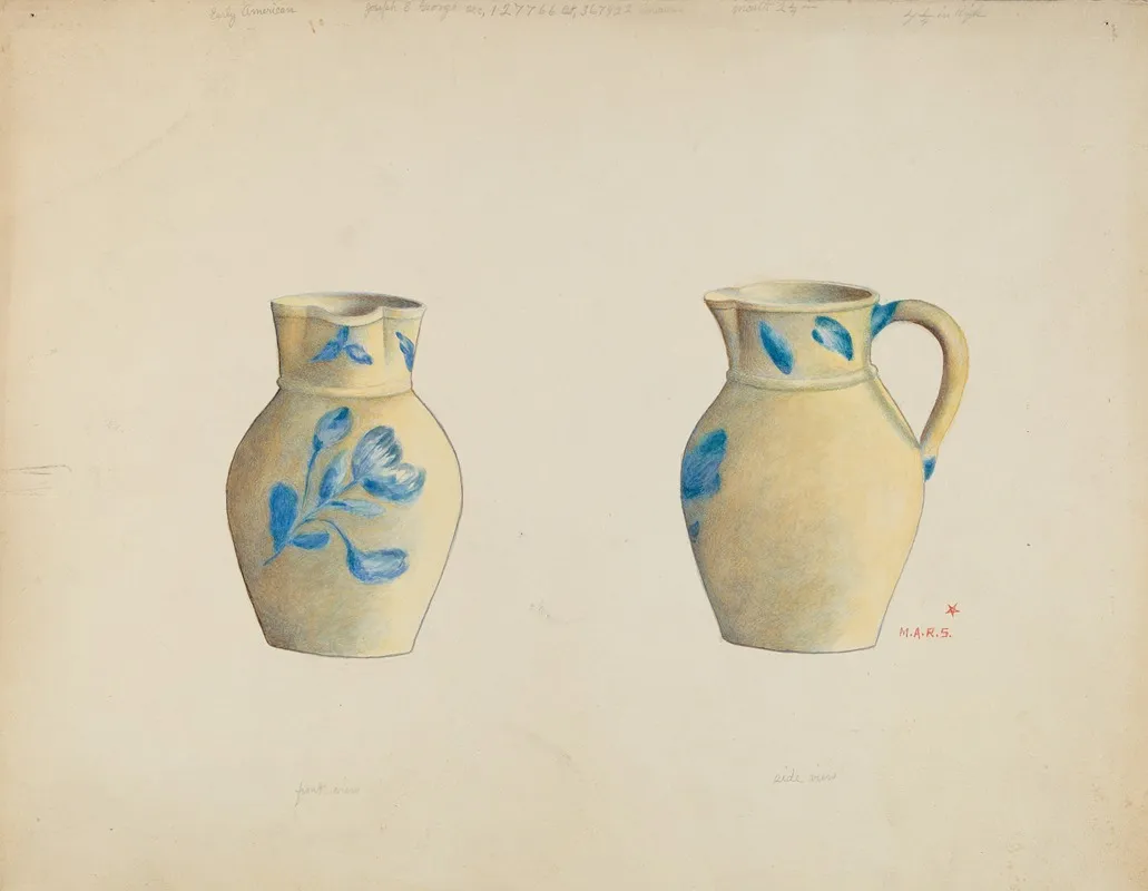 Stoneware Cream Pitcher 2