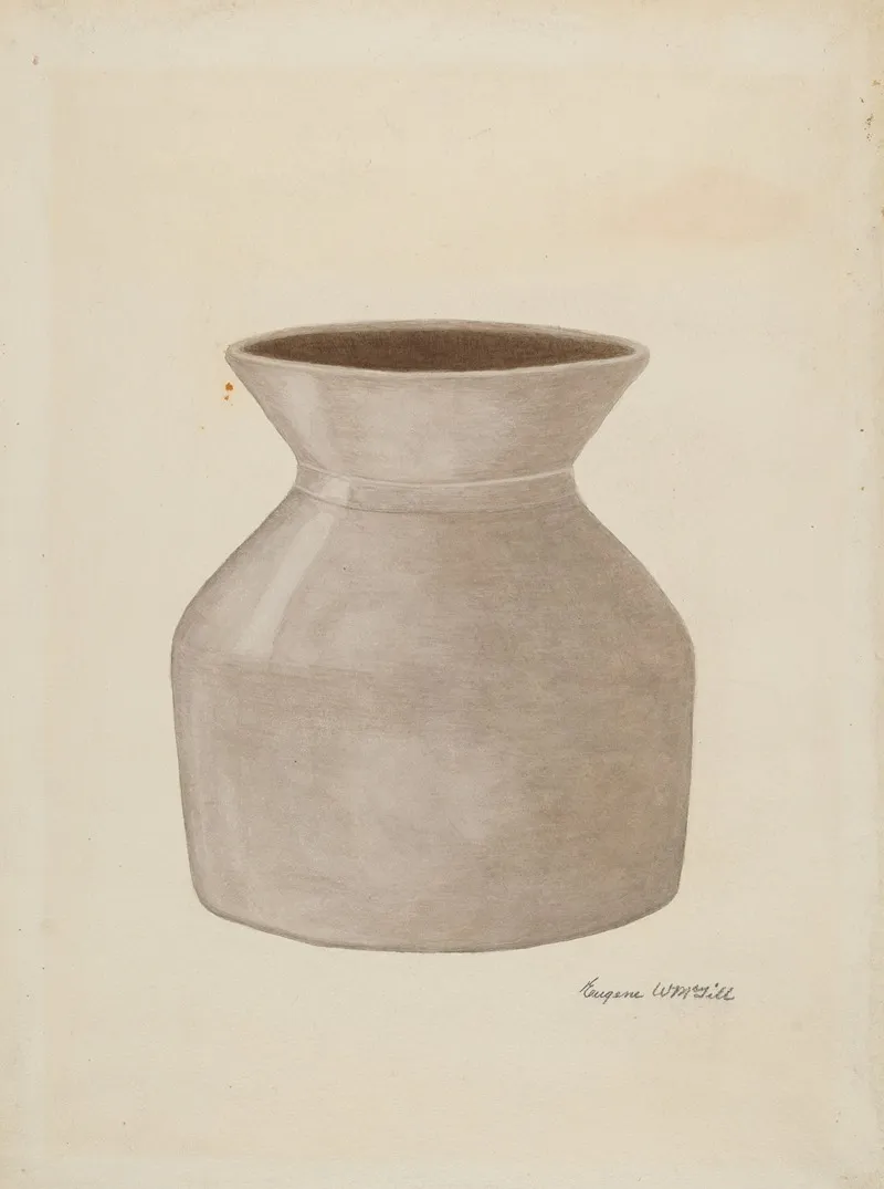 Stoneware Jar 26 Wall Art by Eugene Gill - High-Resolution Digital Print