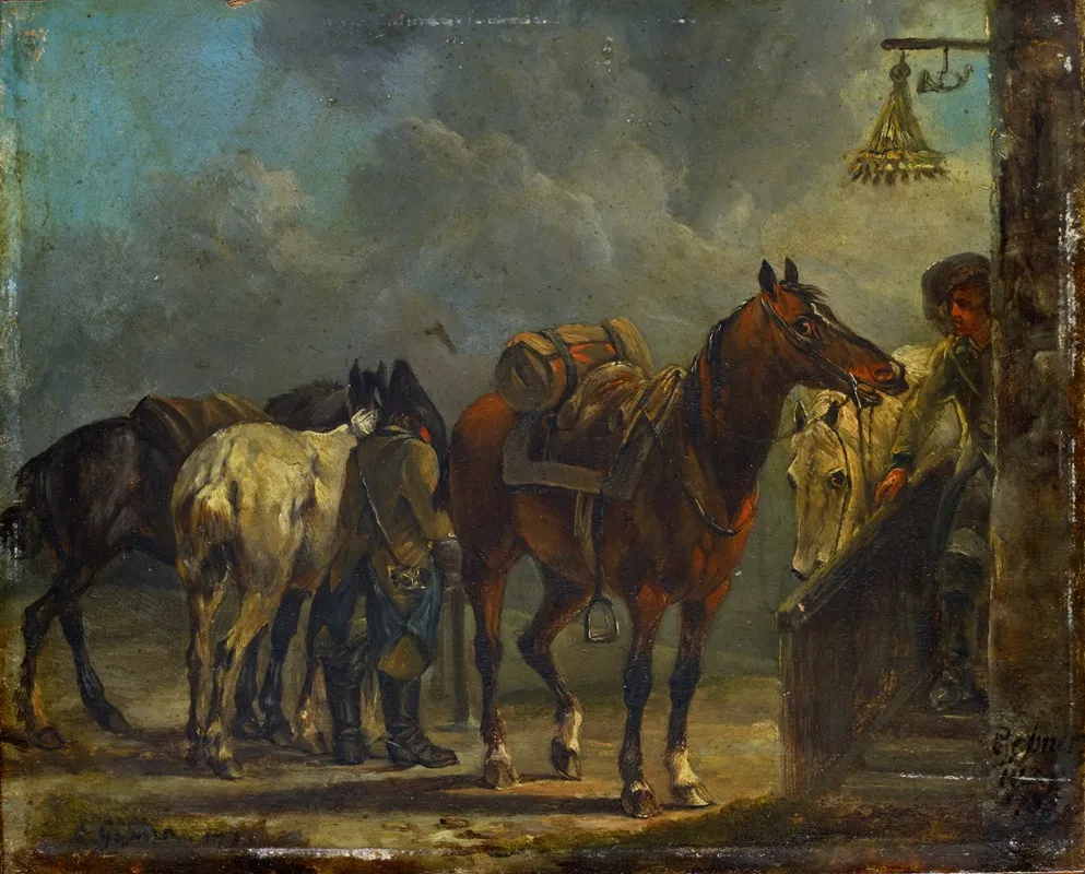 Stop At An Inn Wall Art by Conrad Gessner - High-Resolution Digital Print