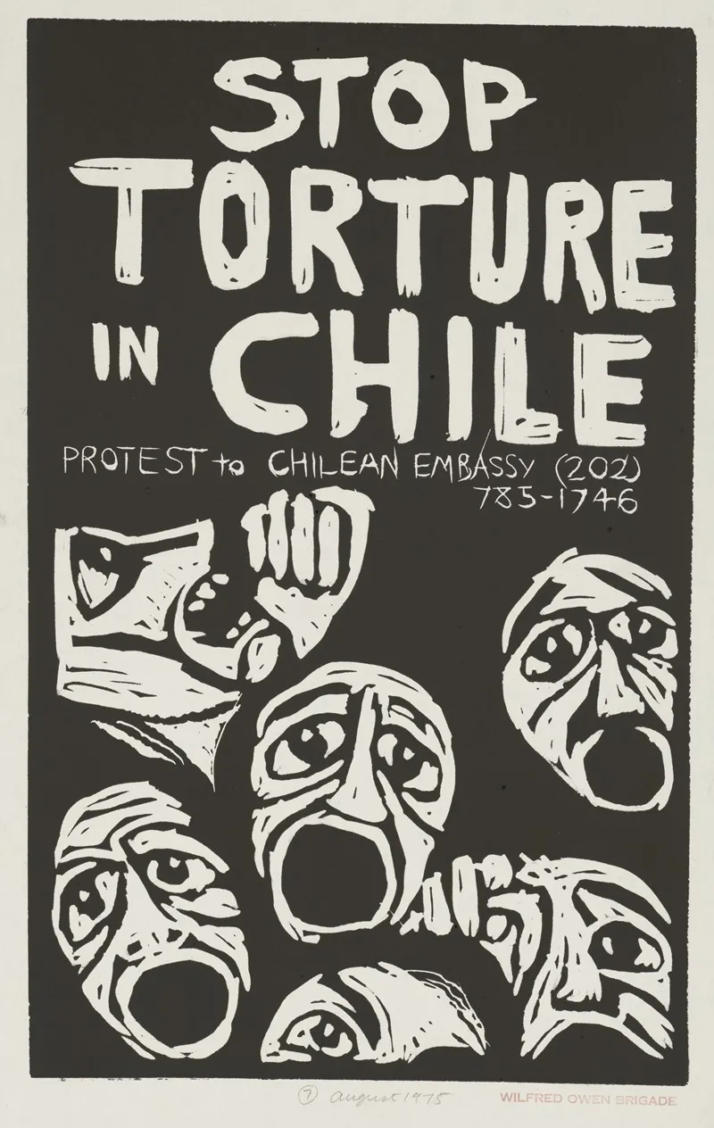 Stop Torture In Chile Wall Art by Rachael Romero - High-Resolution Digital Print