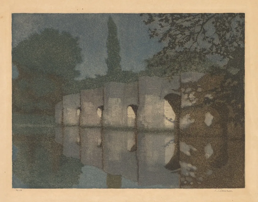 Stopham Bridge Wall Art by Edward Louis Laurenson - High-Resolution Digital Print