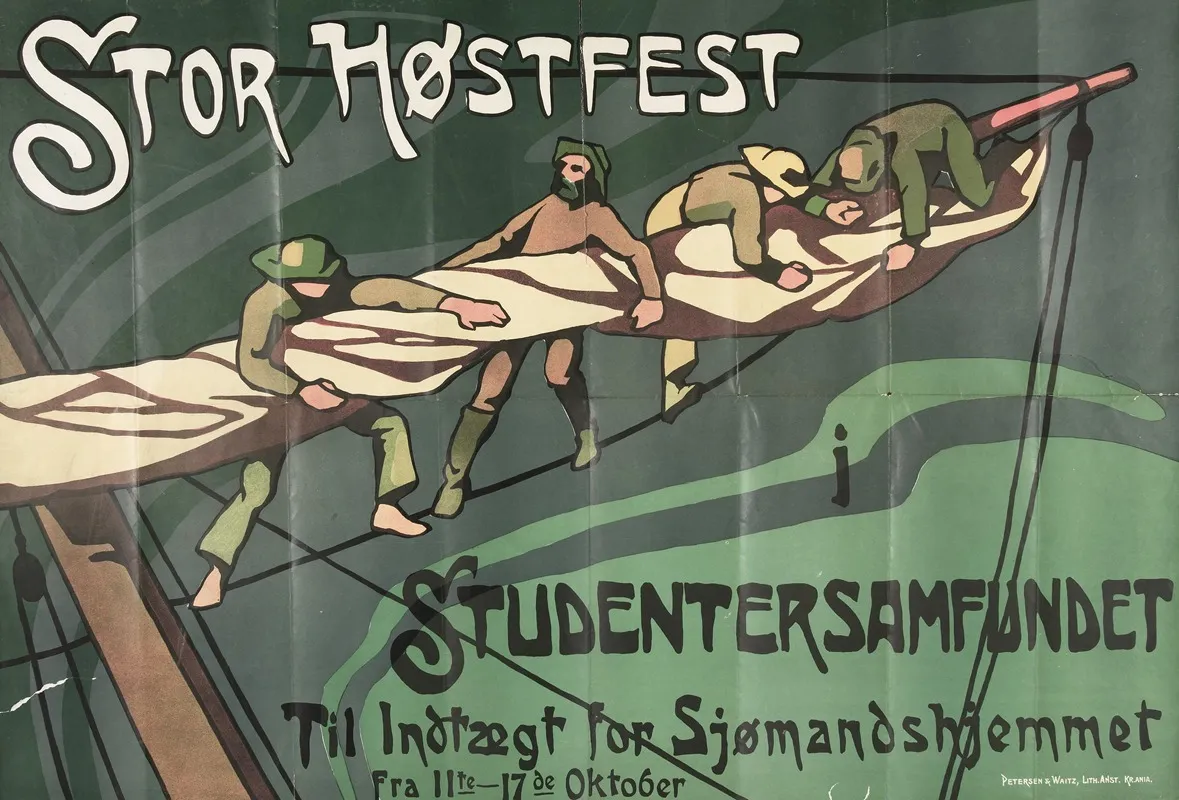Stor Hostfest I Studentersamfundet Wall Art by Henrik Backer - High-Resolution Digital Print