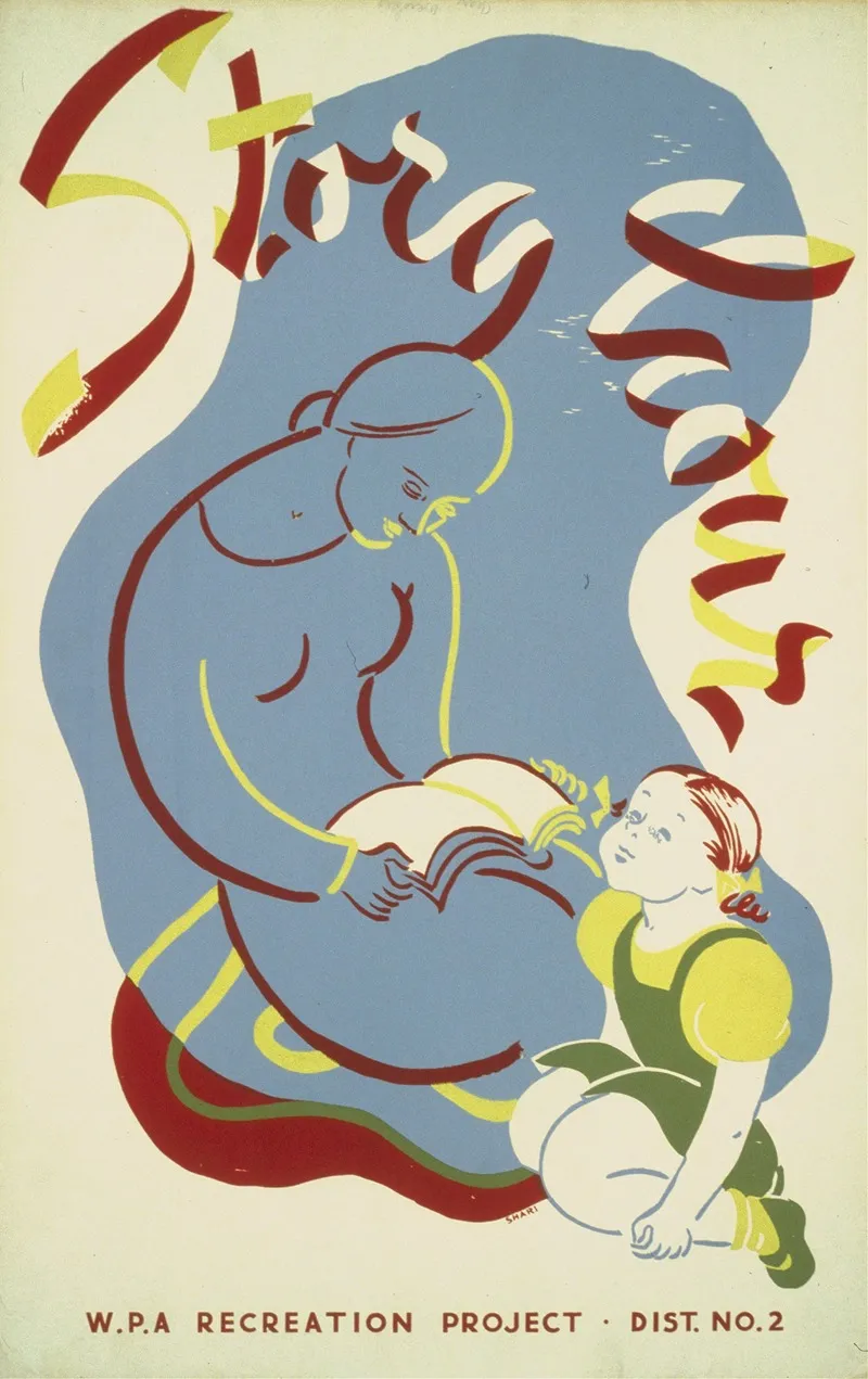 Story Hour Wall Art by Shari Weisberg - High-Resolution Digital Print