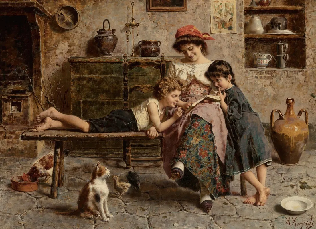 Story Time Wall Art by Eugenio Zampighi - High-Resolution Digital Print