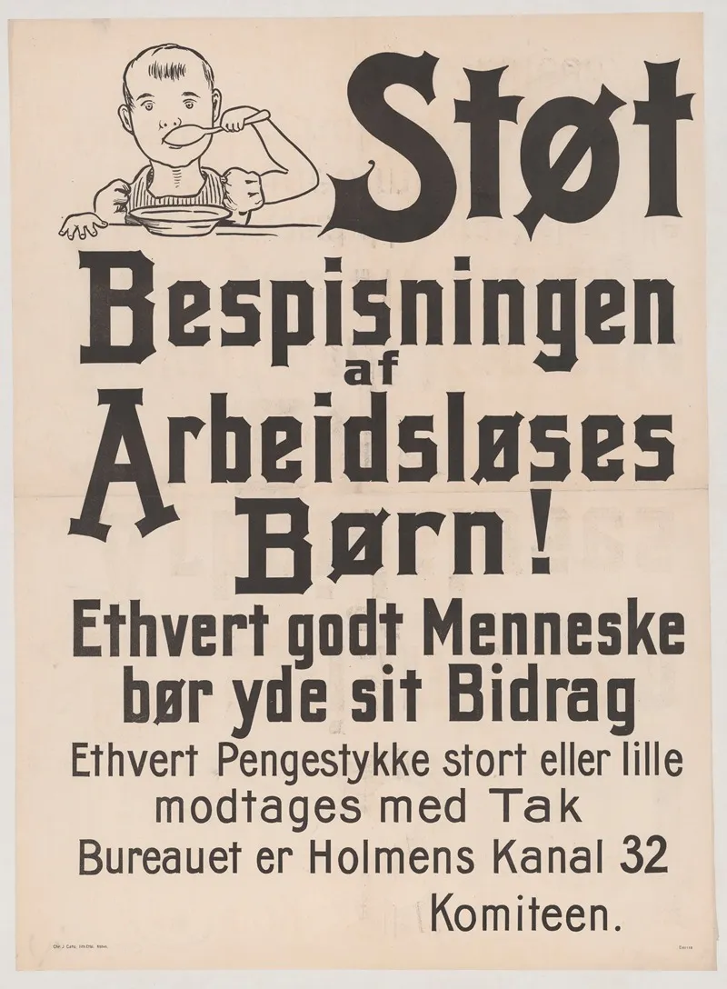 Stot Bespisningen Af Arbeidsloses Born Wall Art by Chr. J. Cato - High-Resolution Digital Print
