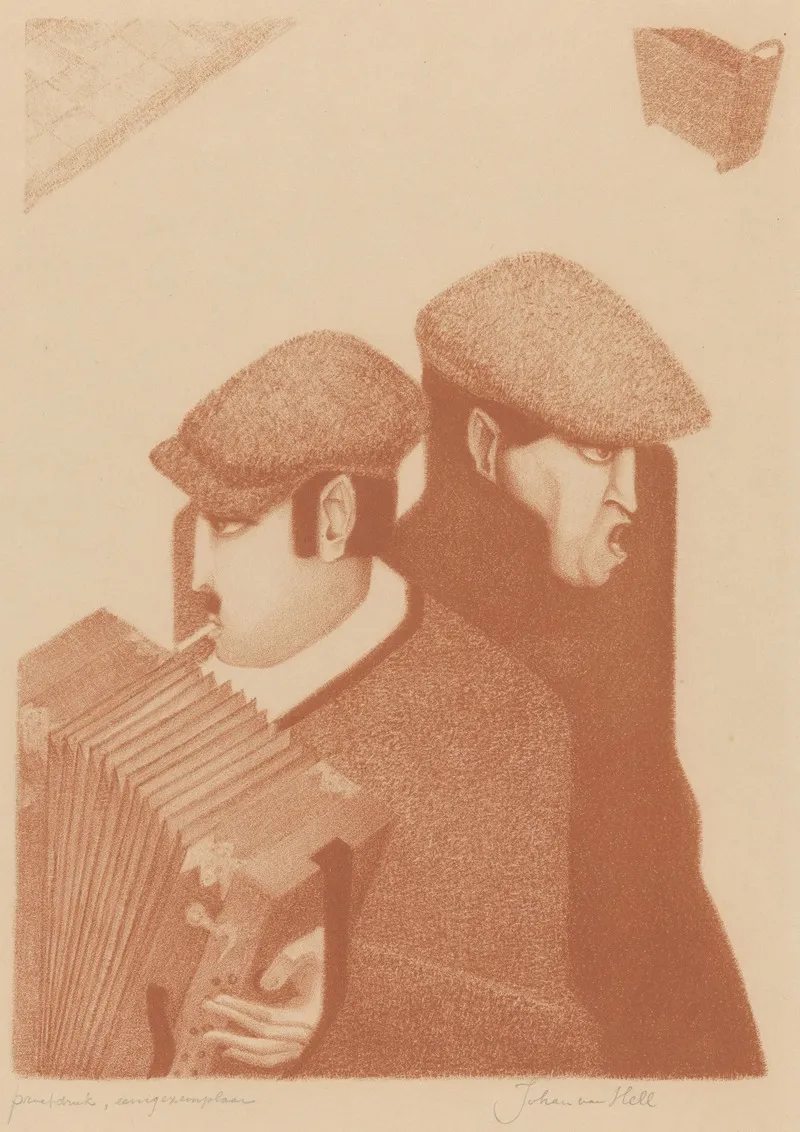 Straatmuzikanten 3 Wall Art by Johan van Hell - High-Resolution Digital Print