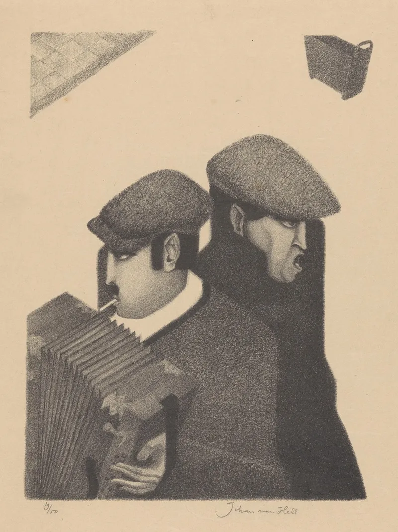 Straatmuzikanten Wall Art by Johan van Hell - High-Resolution Digital Print