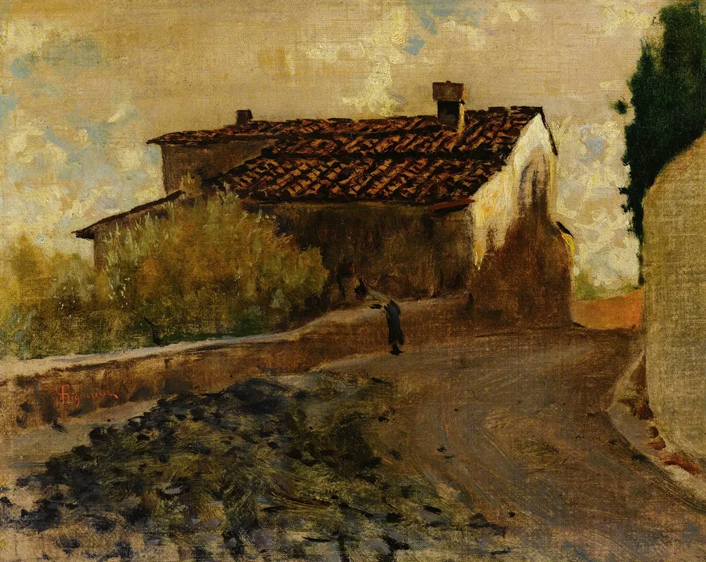 Strada Di Campagna Wall Art by Telemaco Signorini - High-Resolution Digital Print