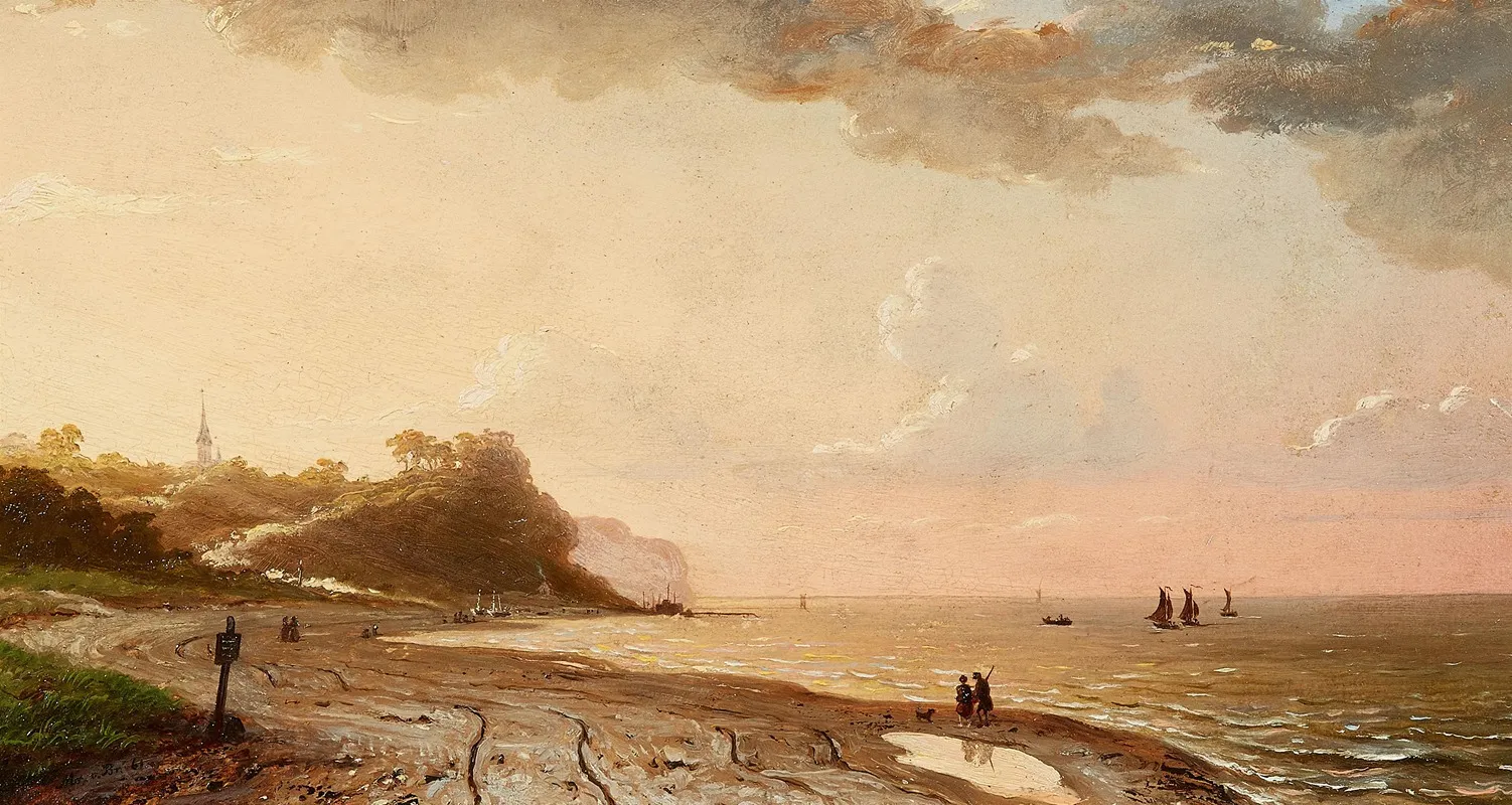 Strand Bei Heringsdorf An Der Ostsee