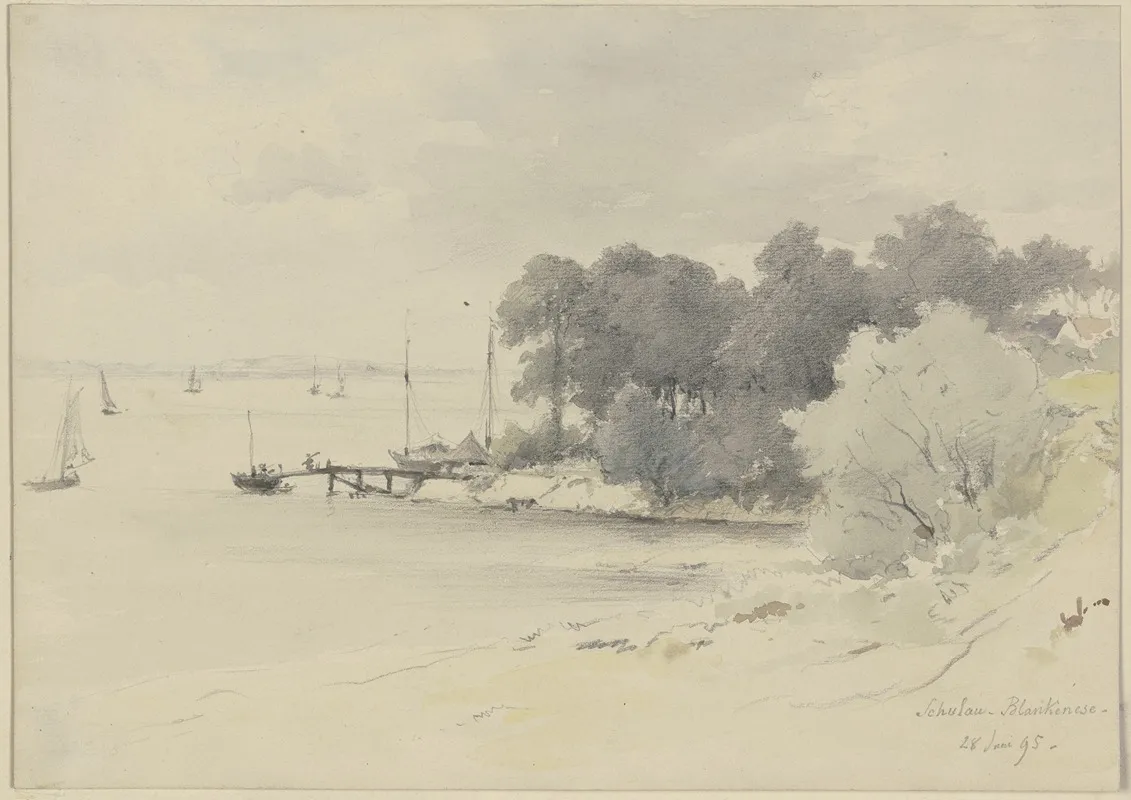 Strand Von Schulau Bei Blankenese Wall Art by Adolf Hoeffler - High-Resolution Digital Print