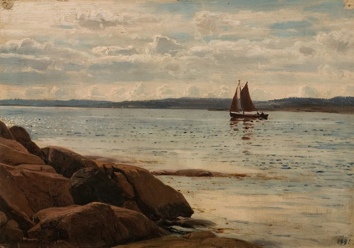 Strandparti Hvaler Wall Art by Amaldus Nielsen - High-Resolution Digital Print