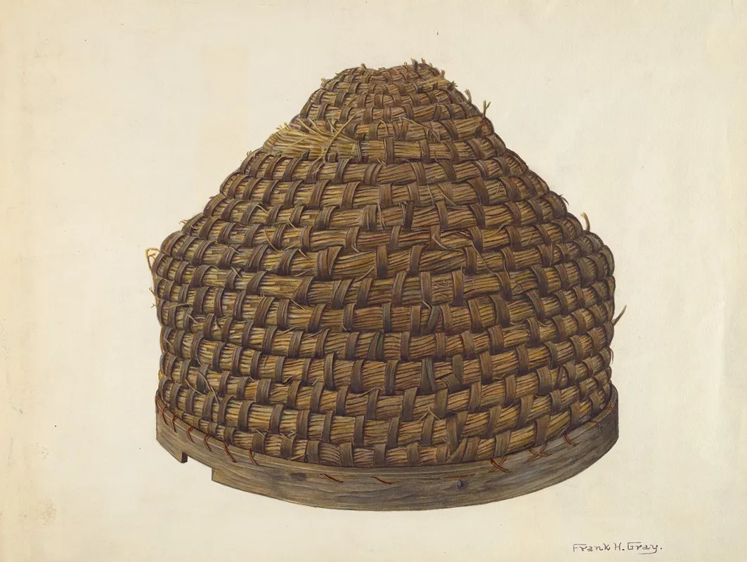 Straw Bee Hive