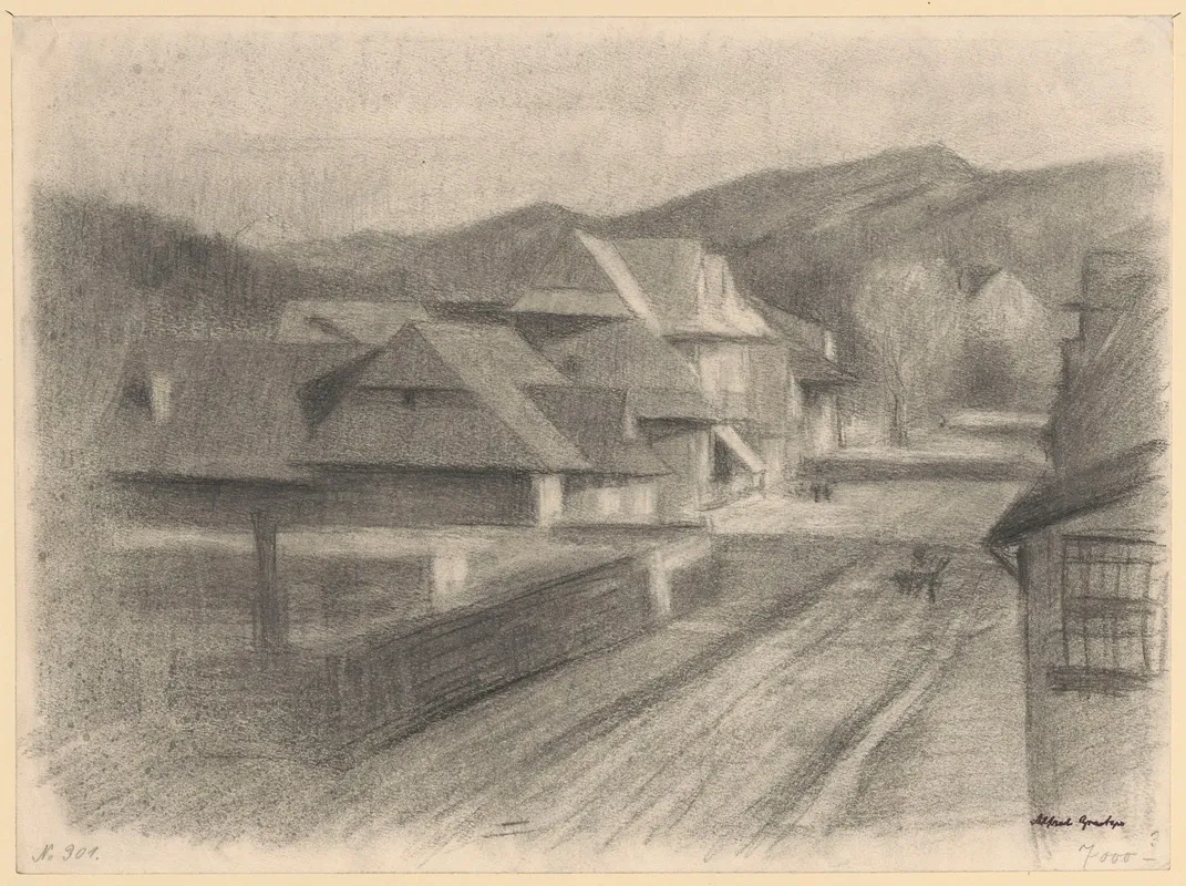 Street In A Mountain Town