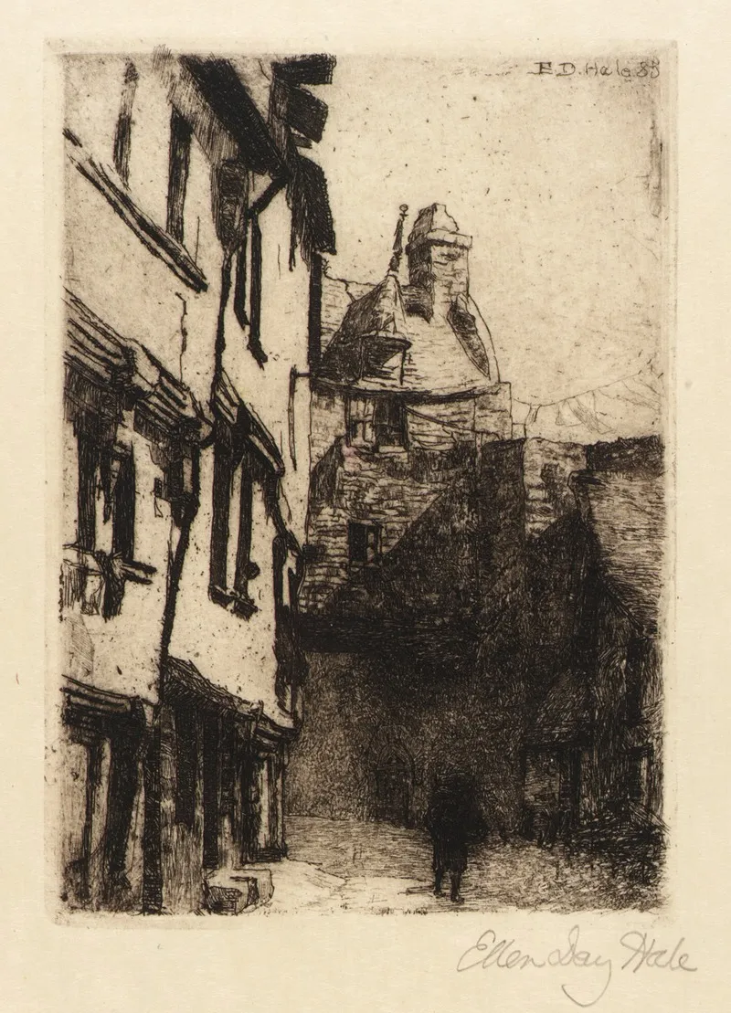 Street Mont St Michel Wall Art by Ellen Day Hale - High-Resolution Digital Print