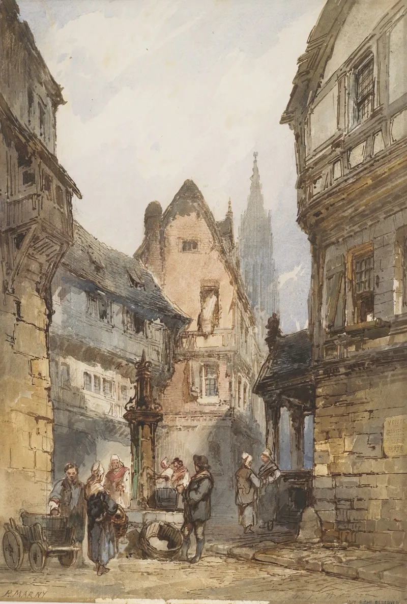Street Scene 16 Wall Art by Paul Marny - High-Resolution Digital Print