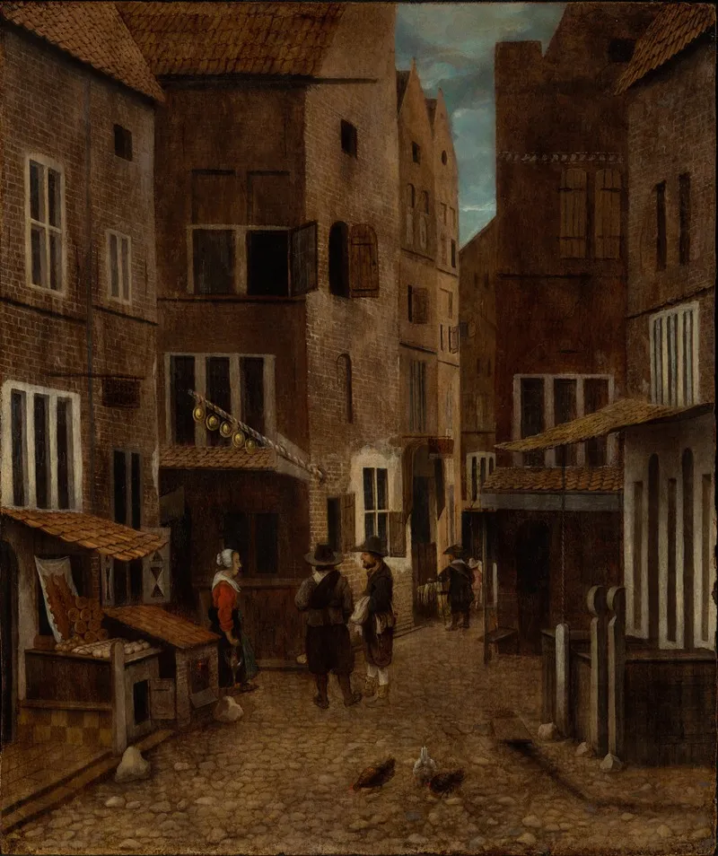 Street Scene 21 Wall Art by Jacob Vrel - High-Resolution Digital Print