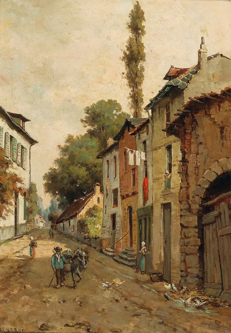 Street Scene 3 Wall Art by Alexandre René Veron - High-Resolution Digital Print