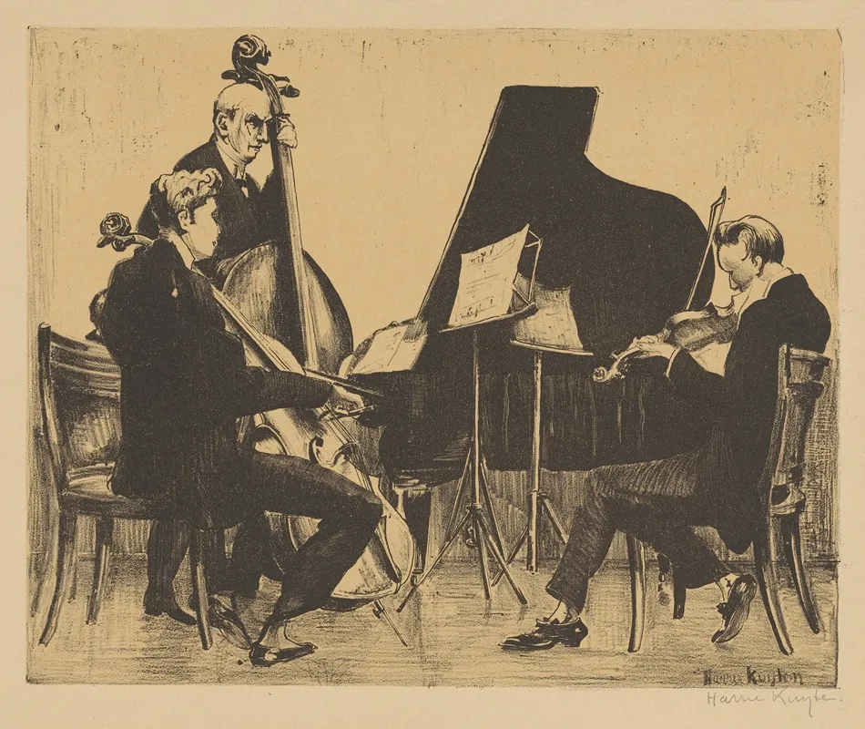 String Trio Wall Art by Harrie Kuyten - High-Resolution Digital Print