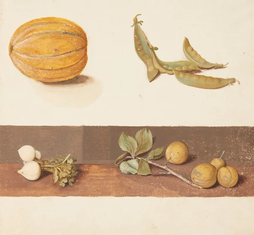 Studie Af Frugt Og Gront Wall Art by Johanna Fosie - High-Resolution Digital Print