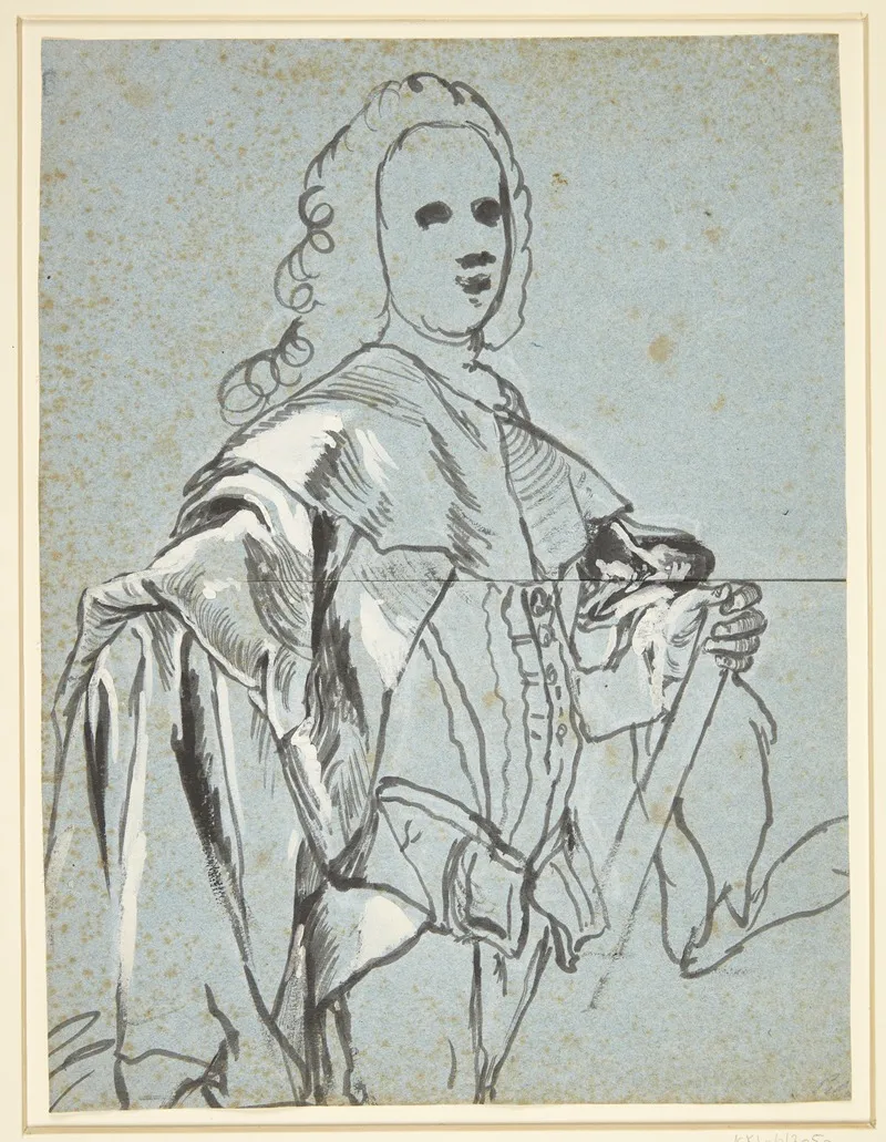 Studie Til Et Portraet Formentlig Af Ag Moltke Wall Art by Carl Gustaf Pilo - High-Resolution Digital Print