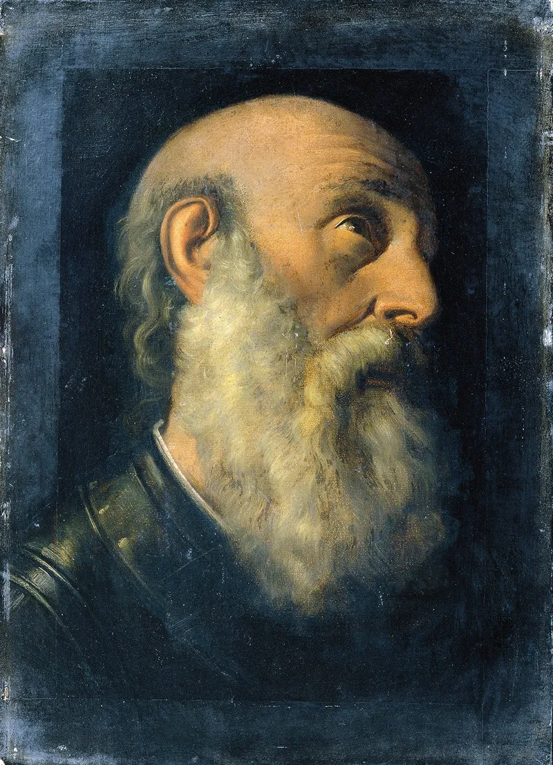 Studienkopf Eines Apostels Wall Art by Joseph Hasslwander - High-Resolution Digital Print