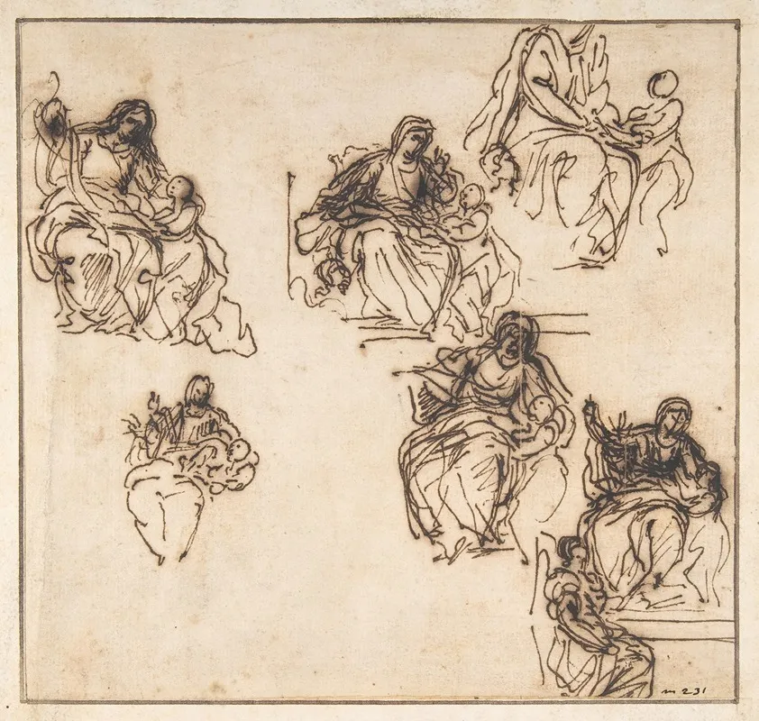 Studies For The Education Of The Virgin