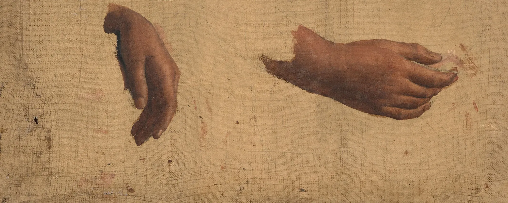 Studies For The Two Hands Of The Young Girl In Cauchemar