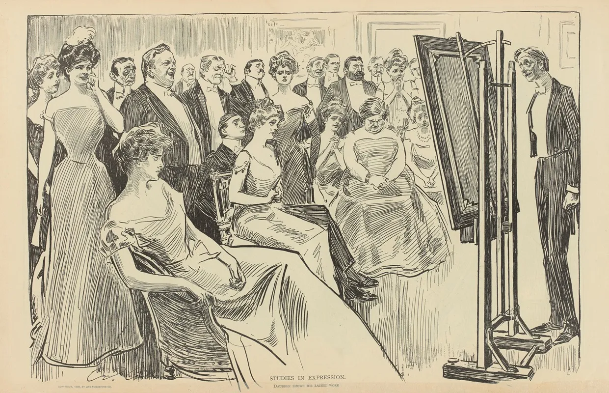 Studies In Expression Daubson Shows His Latest Work Wall Art by Charles Dana Gibson - High-Resolution Digital Print