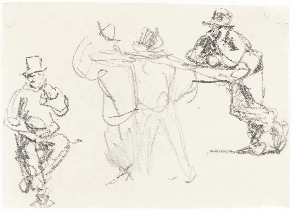 Studies Of A Male Figure