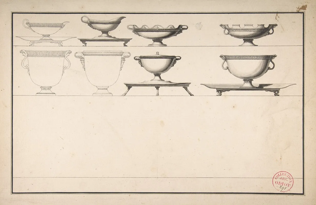 Studies Of Eight Silver Pieces