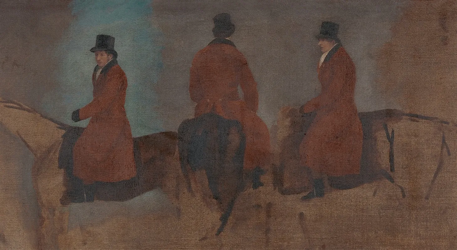Studies Of Riders In The Hunting Field
